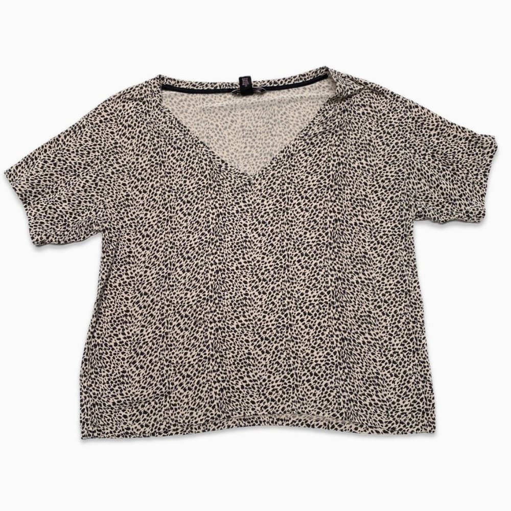 Victoria's Secret - Vintage Pajama Cheetah Print Top, Size L